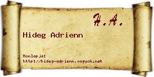 Hideg Adrienn névjegykártya