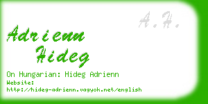 adrienn hideg business card